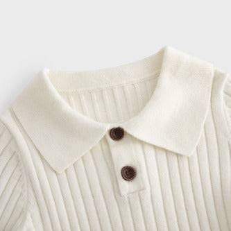Children's Sweater Baby Cotton Polo Lapel HS Code 6110200090 HS Code 6110200011 - Customized Item