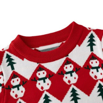 Children's Christmas Sweater Baby Cotton Jacquard Sweater 8 HS Code 6110200090 HS Code 6110200011 - Customized Item