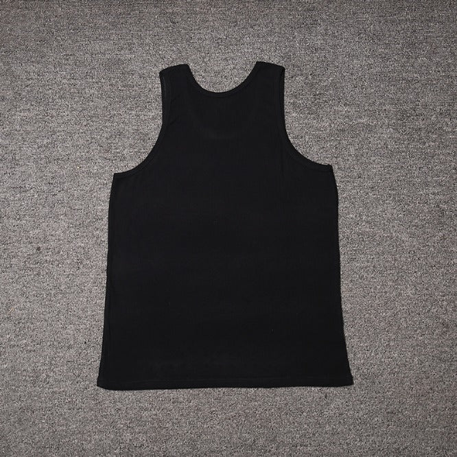 250 Gsm Men's Tank Top Cotton 100% Rib Vest Thickened Thick Threaded Vest HS Code 6109100091 HS Code 6109909060 HS Code 6211399000