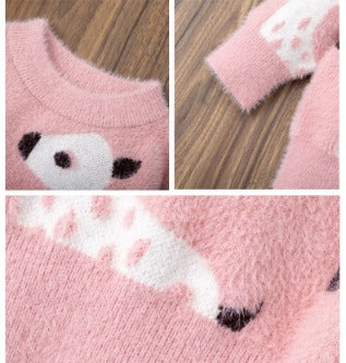 Children's Christmas Sweater Baby Cotton Jacquard Sweater Deer Sweater HS Code 6110200090 HS Code 6110200011 - Customized Item