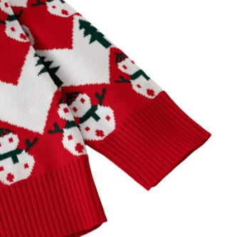 Children's Christmas Sweater Baby Cotton Jacquard Sweater 8 HS Code 6110200090 HS Code 6110200011 - Customized Item