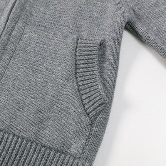Children's Sweater Baby Cotton Jacquard Sweater Cardigan Zip Knitwear HS Code 6110200090 HS Code 6110200011 - Customized Item