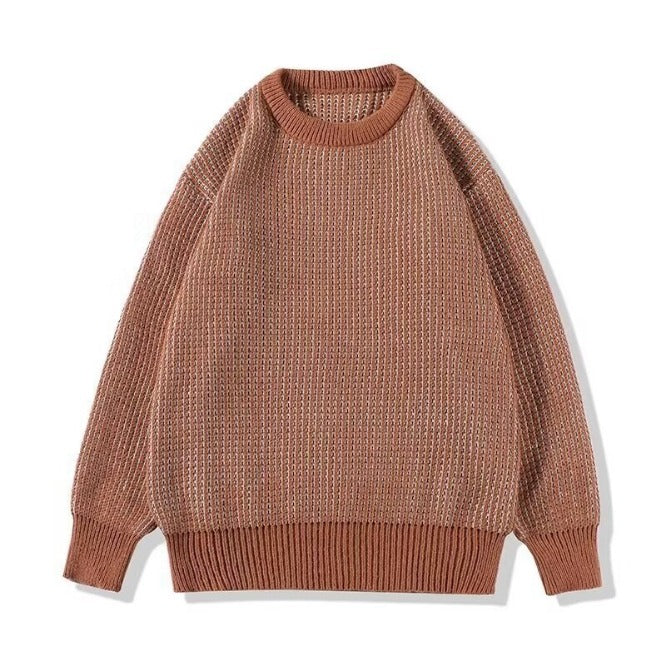 Crew Neck Striped Sweater Knitted Mens Sweater HS Code 6110110000 HS Code 6110200090 - Customized Item
