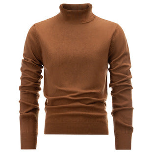 Cashmere Mens Jumper High Collar Sweater HS Code 6109100000 - Customized Item