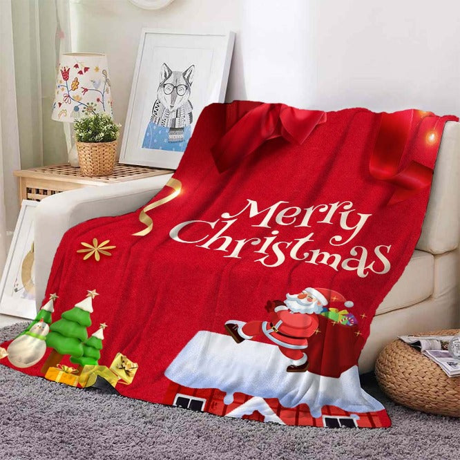 Custom Blanket Double-sided Flannel Blanket HS Code 6301200010