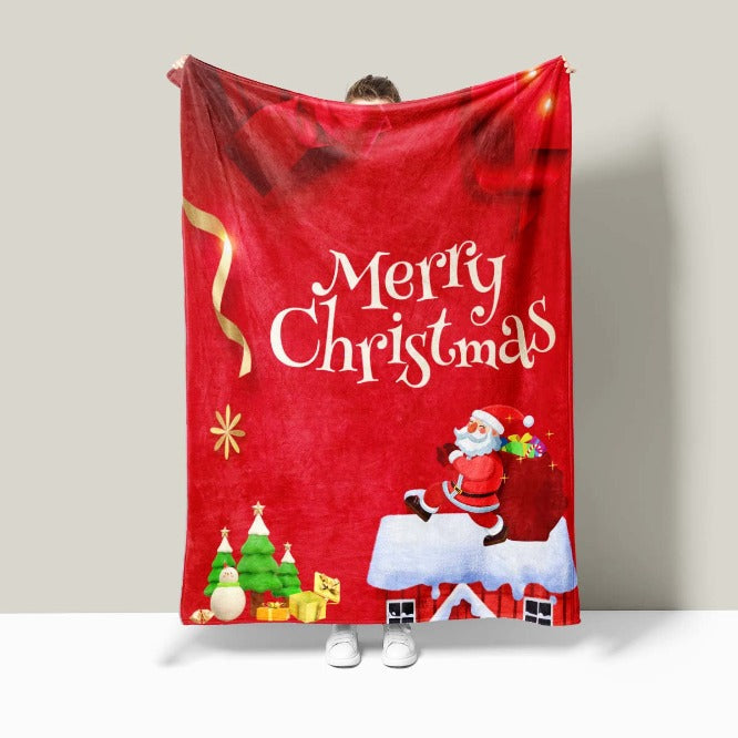 Custom Blanket Double-sided Flannel Blanket HS Code 6301200010