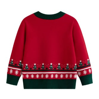 Children's Christmas Sweater Baby Cotton Jacquard Sweater, Cute HS Code 6110200090 HS Code 6110200011 - Customized Item