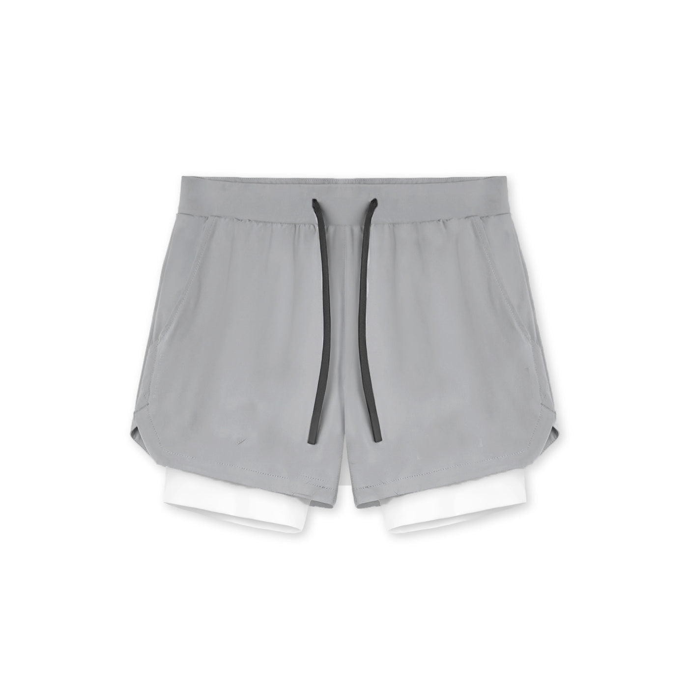 Double-layer shorts fitness sports five-point basketball pants men's brocade ammonia running training elastic quick-drying shorts American European size