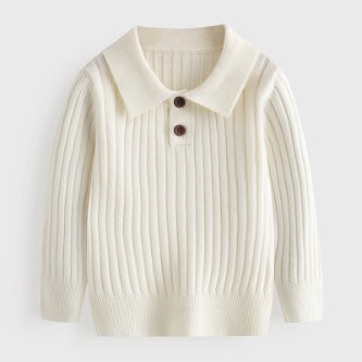 Children's Sweater Baby Cotton Polo Lapel HS Code 6110200090 HS Code 6110200011 - Customized Item