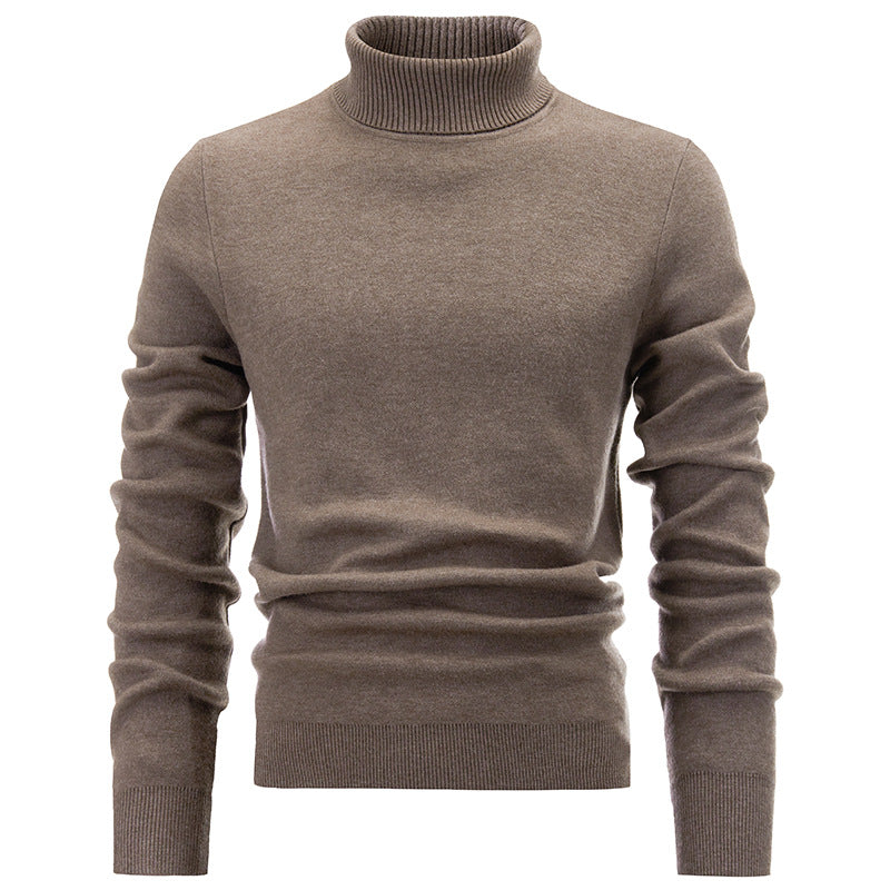 Cashmere Mens Jumper High Collar Sweater  HS Code 6109100000 - Customized Item