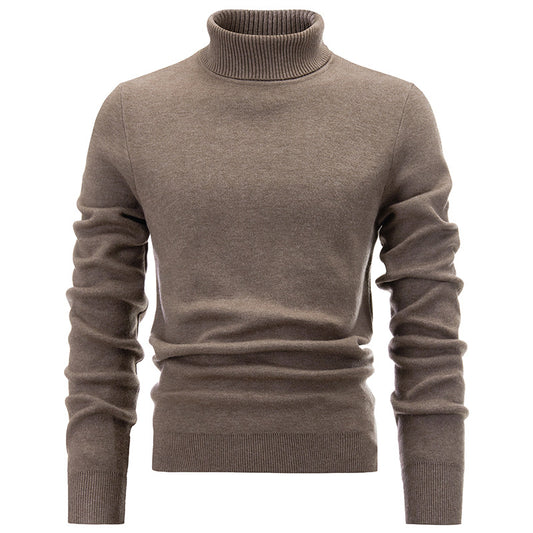 Cashmere Mens Jumper High Collar Sweater  HS Code 6109100000 - Customized Item