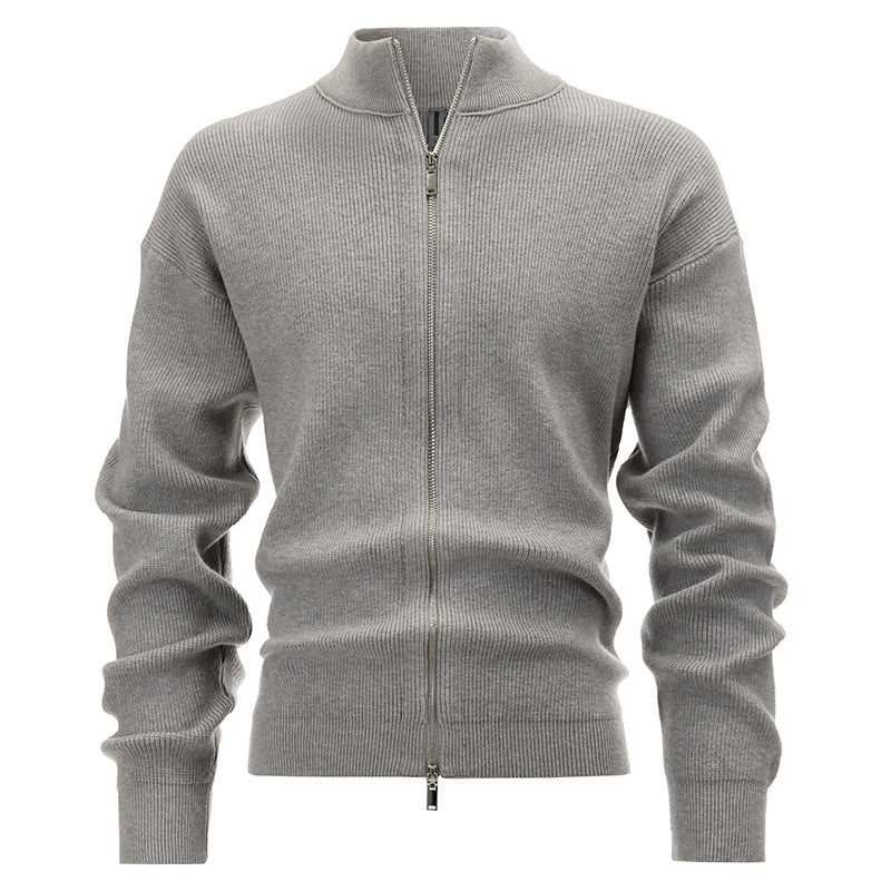 Mens Cardigan Knitted Tops Cotton Jackets HS Code 6109100000