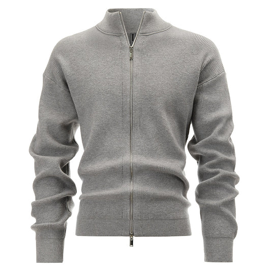 Mens Cardigan Knitted Tops Cotton Jackets HS Code 6109100000